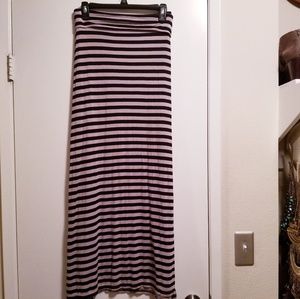 Charlotte Russe Stripped Maxi Skirt w/ Side Slits